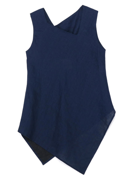 INDIGO + JAPANESE INK SLEEVELESS BLOUSE