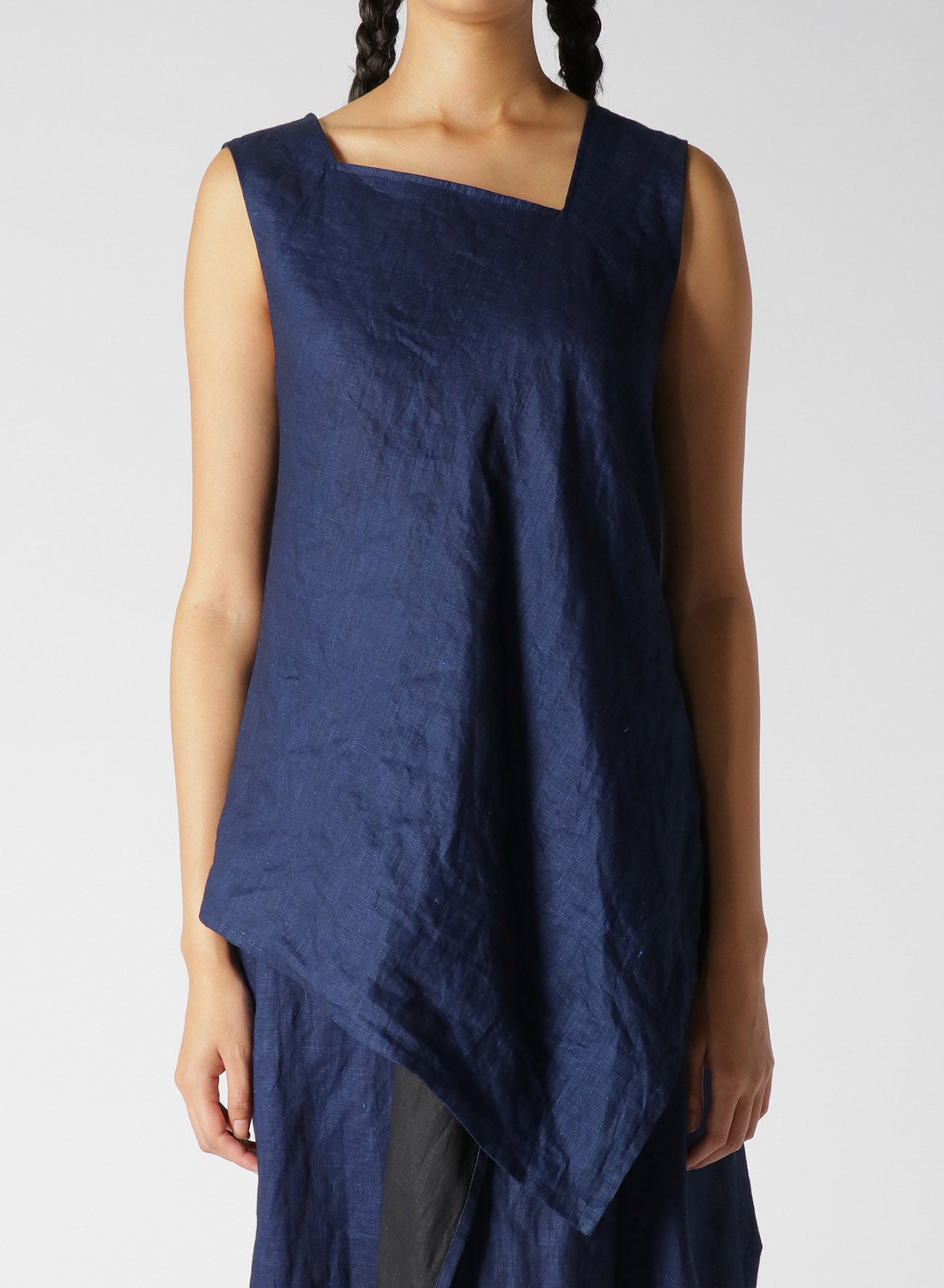 INDIGO + JAPANESE INK SLEEVELESS BLOUSE