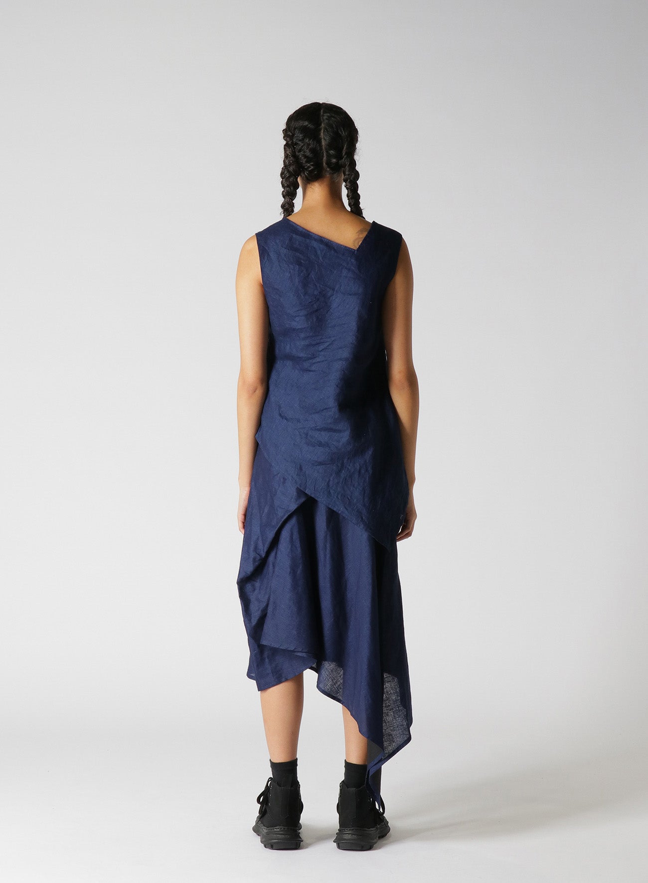 INDIGO + JAPANESE INK SLEEVELESS BLOUSE