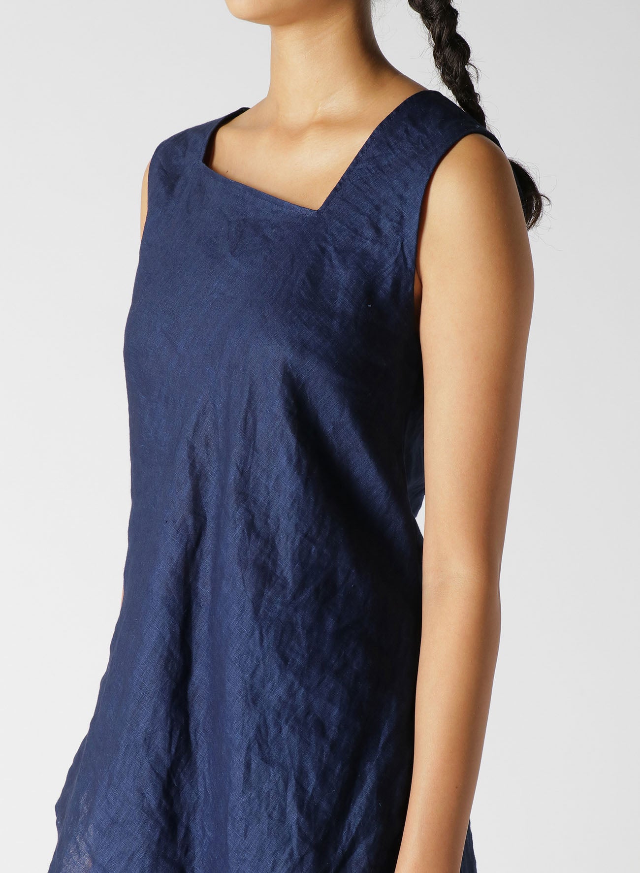 INDIGO + JAPANESE INK SLEEVELESS BLOUSE