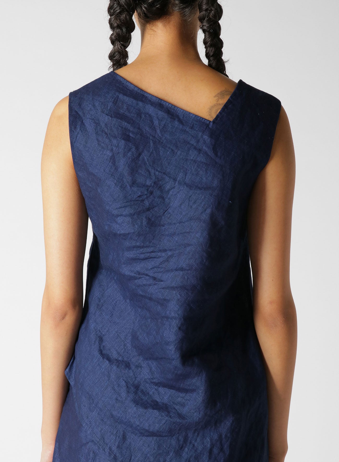 INDIGO + JAPANESE INK SLEEVELESS BLOUSE