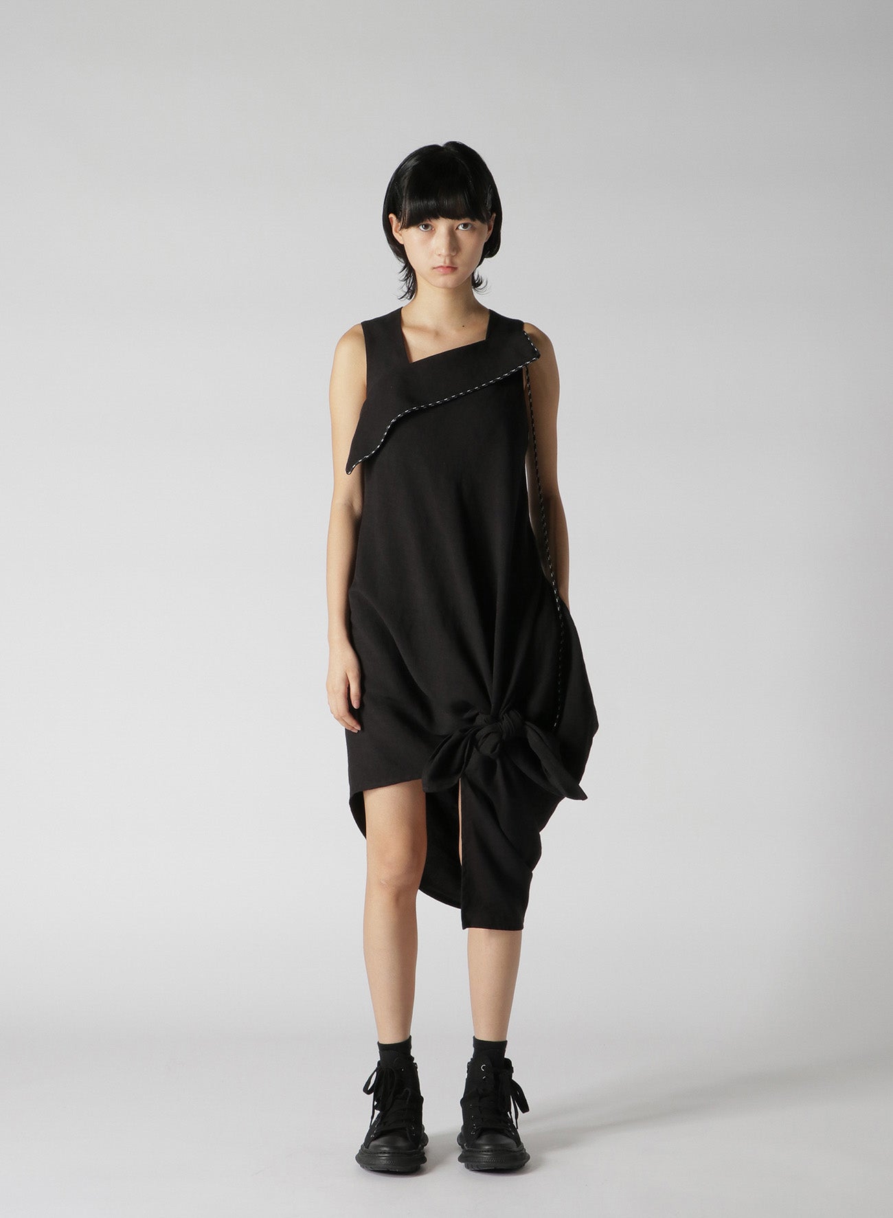 LINEN/RAYON CANVAS DRESS