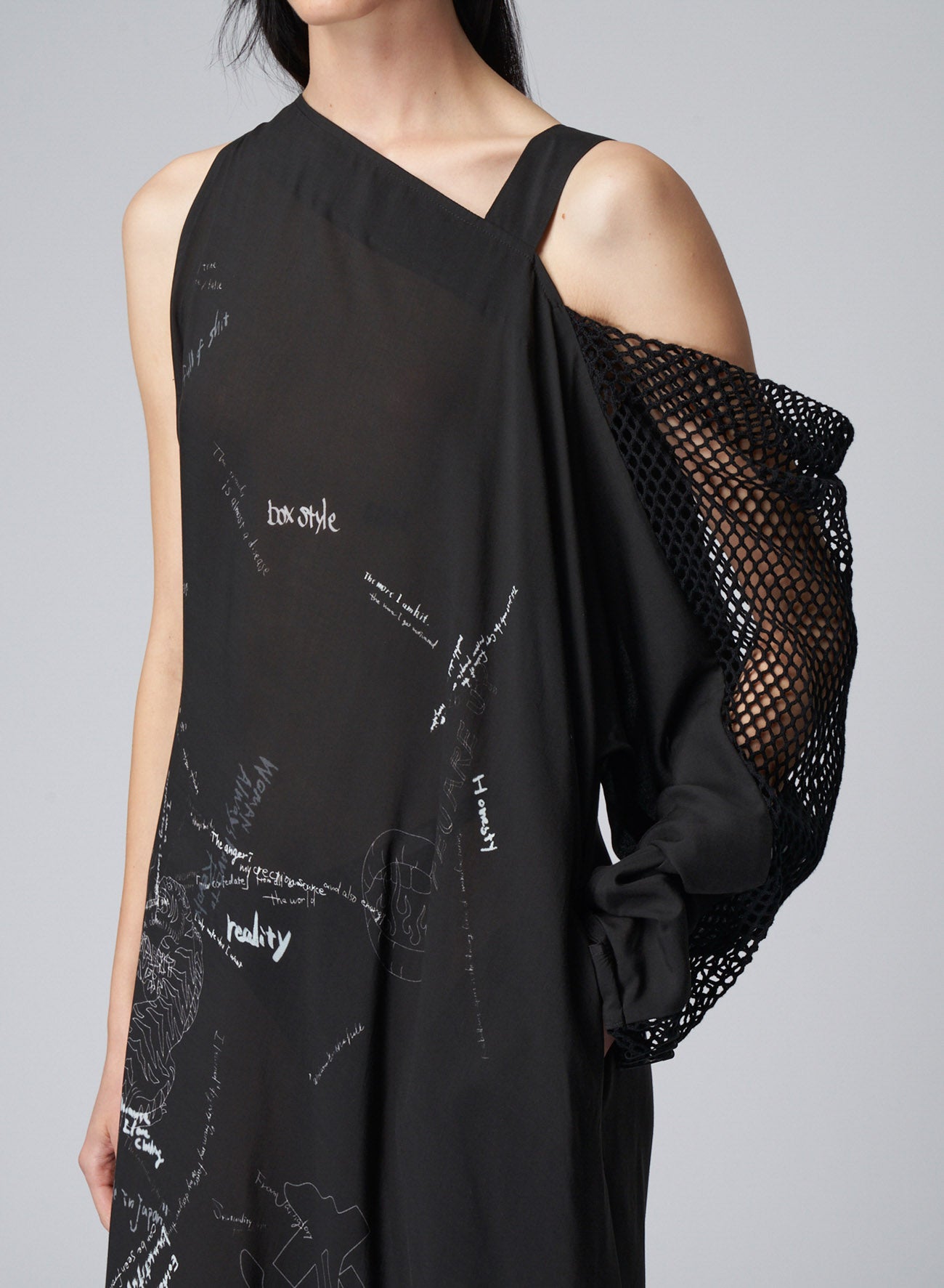 LIMI FEU PRINTED ASYMMETRIC DRESS