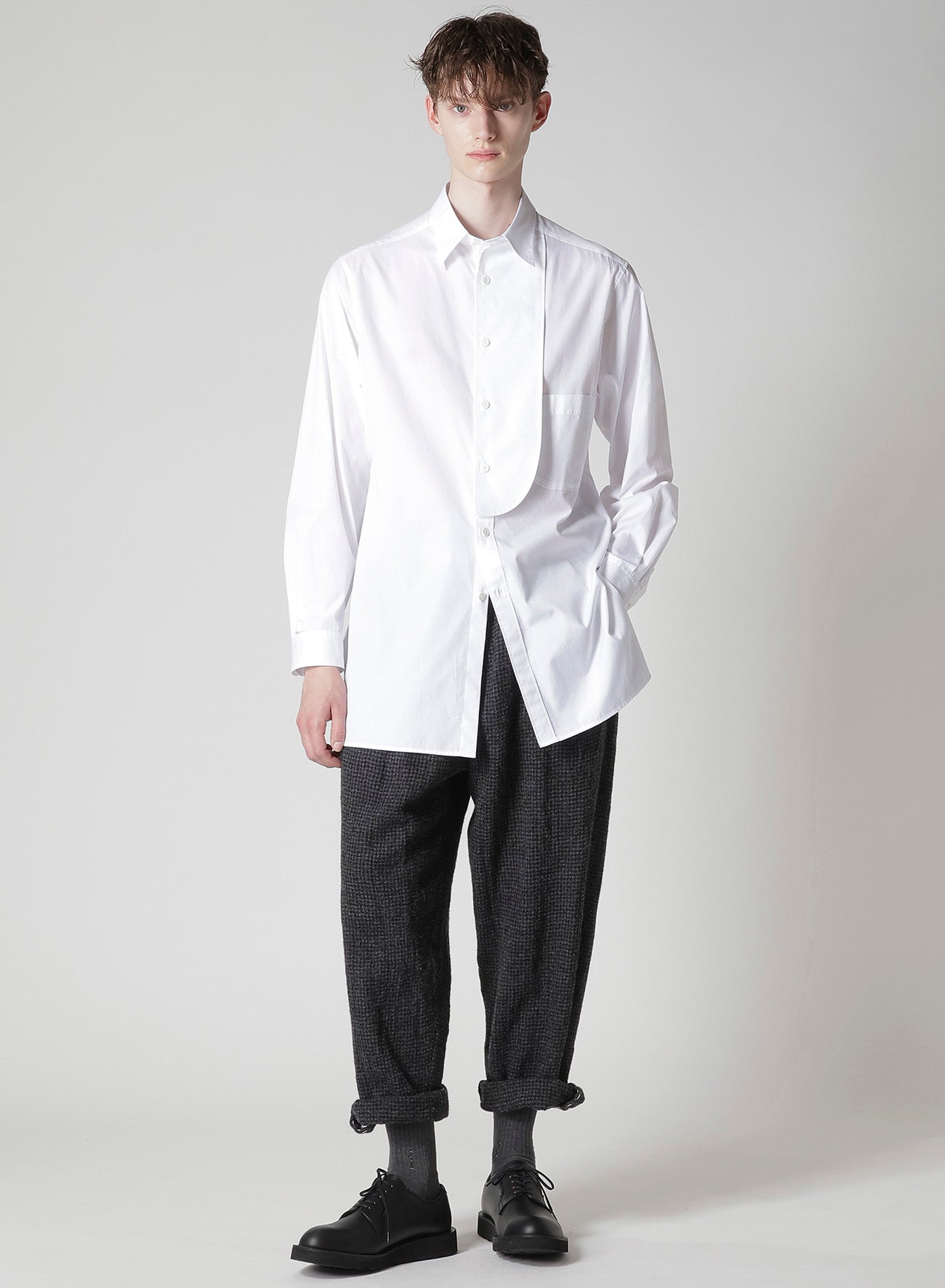 100/2 BROAD SHIRT WITH FRONT LEFT LAYER