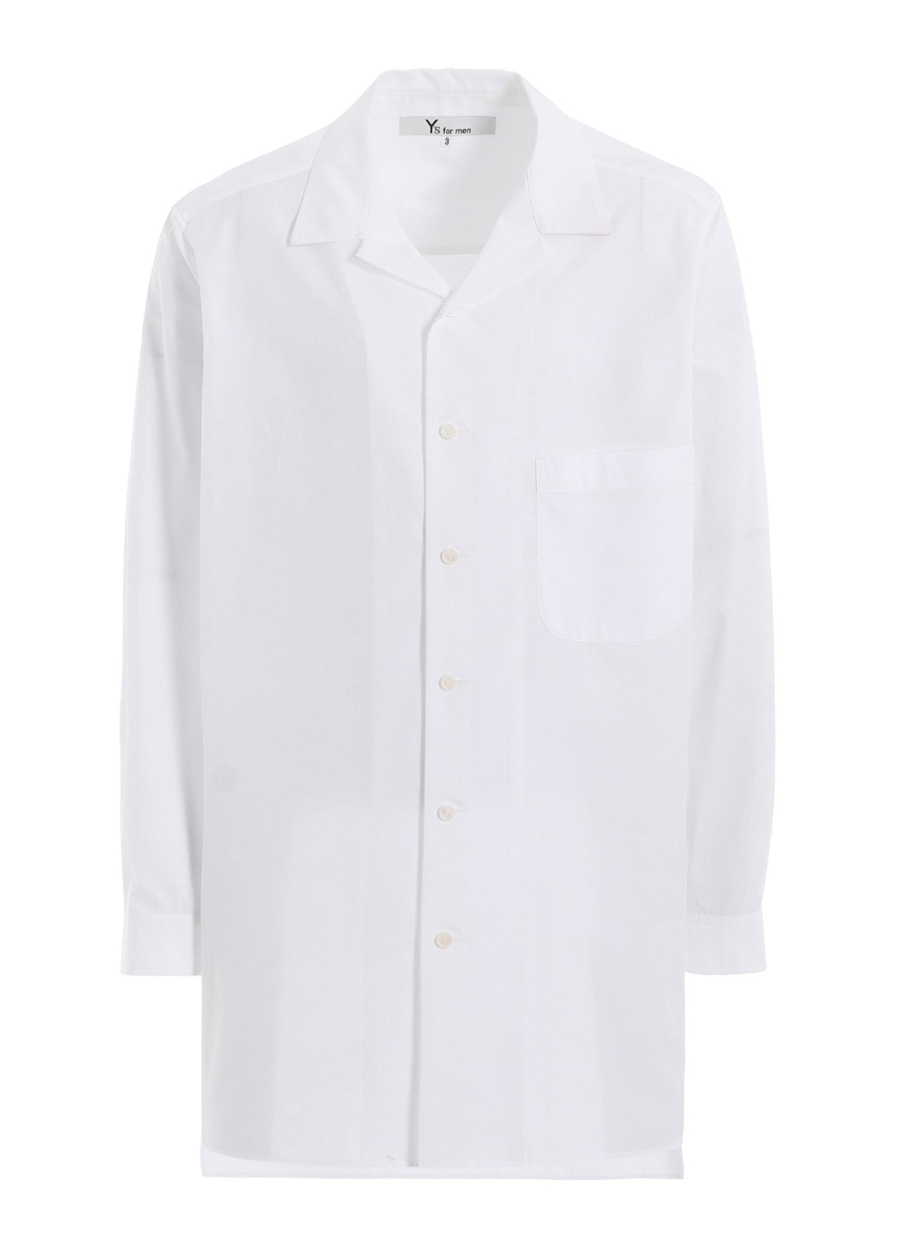 100/2 BROAD OPEN COLLAR SHIRT WITH LEFT CHEST POCKET