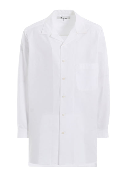 100/2 BROAD OPEN COLLAR SHIRT WITH LEFT CHEST POCKET