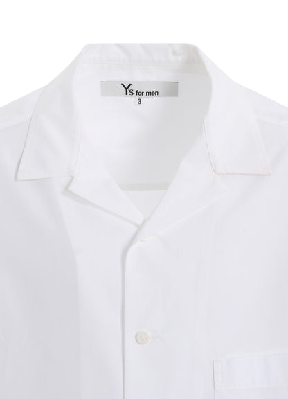 100/2 BROAD OPEN COLLAR SHIRT WITH LEFT CHEST POCKET