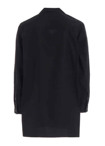 100/2 BROAD OPEN COLLAR SHIRT WITH LEFT CHEST POCKET