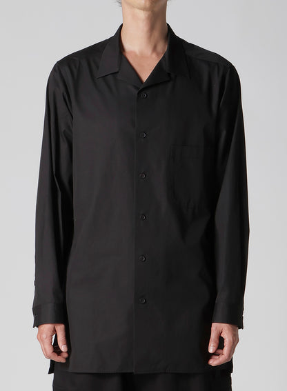 100/2 BROAD OPEN COLLAR SHIRT WITH LEFT CHEST POCKET