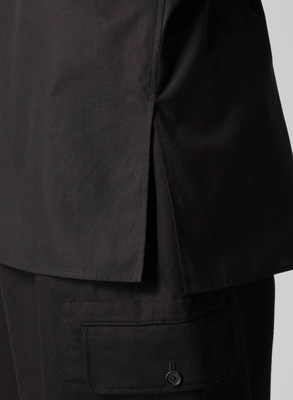 100/2 BROAD OPEN COLLAR SHIRT WITH LEFT CHEST POCKET