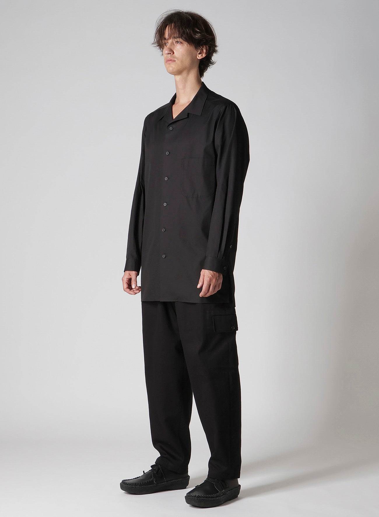 100/2 BROAD OPEN COLLAR SHIRT WITH LEFT CHEST POCKET – THE SHOP