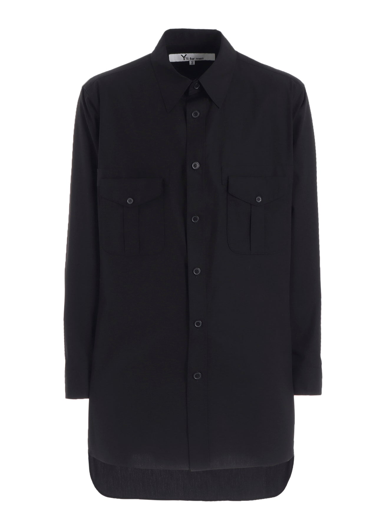 100/2 BROAD SHIRT WITH DOUBLE CHEST PATCH POCKETS