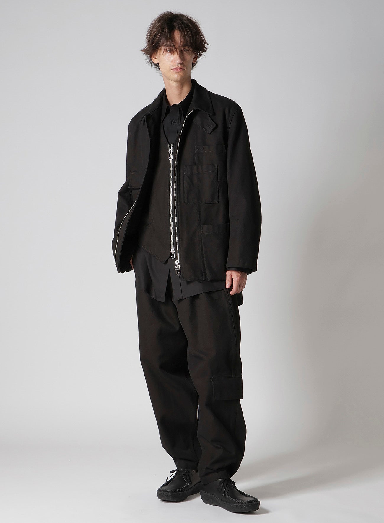 100/2 BROAD SHIRT WITH DOUBLE CHEST PATCH POCKETS