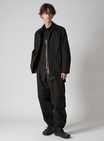 100/2 BROAD SHIRT WITH DOUBLE CHEST PATCH POCKETS