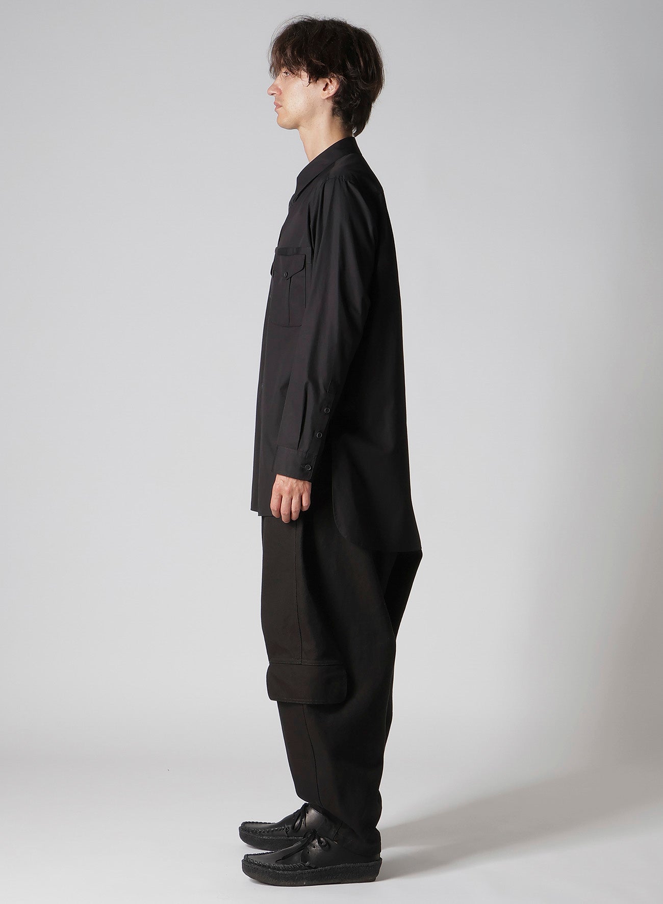 100/2 BROAD SHIRT WITH DOUBLE CHEST PATCH POCKETS