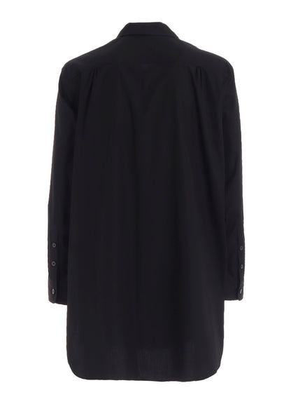 100/2 BROAD SHIRT WITH DOUBLE CHEST PATCH POCKETS