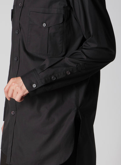 100/2 BROAD SHIRT WITH DOUBLE CHEST PATCH POCKETS