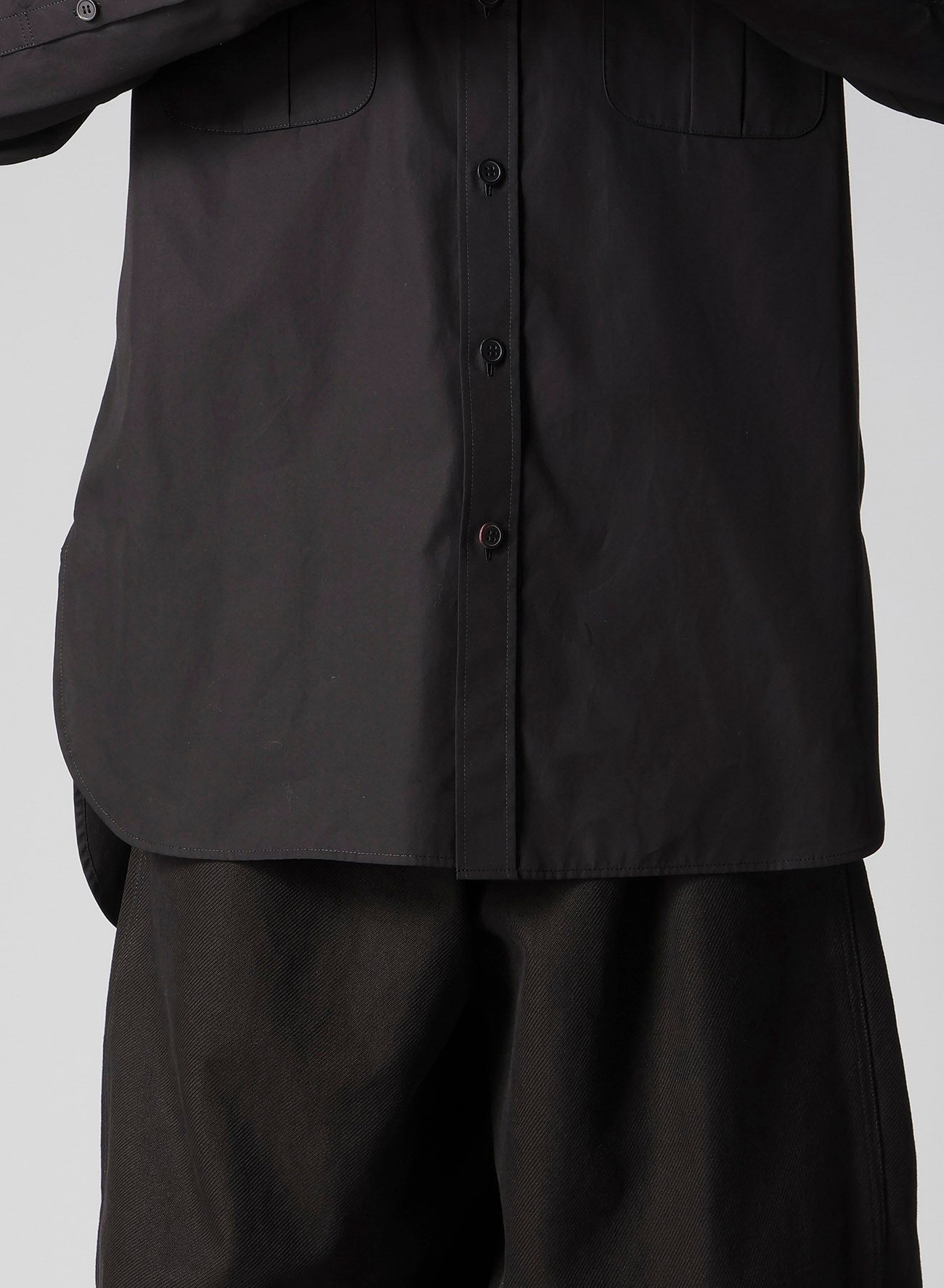 100/2 BROAD SHIRT WITH DOUBLE CHEST PATCH POCKETS