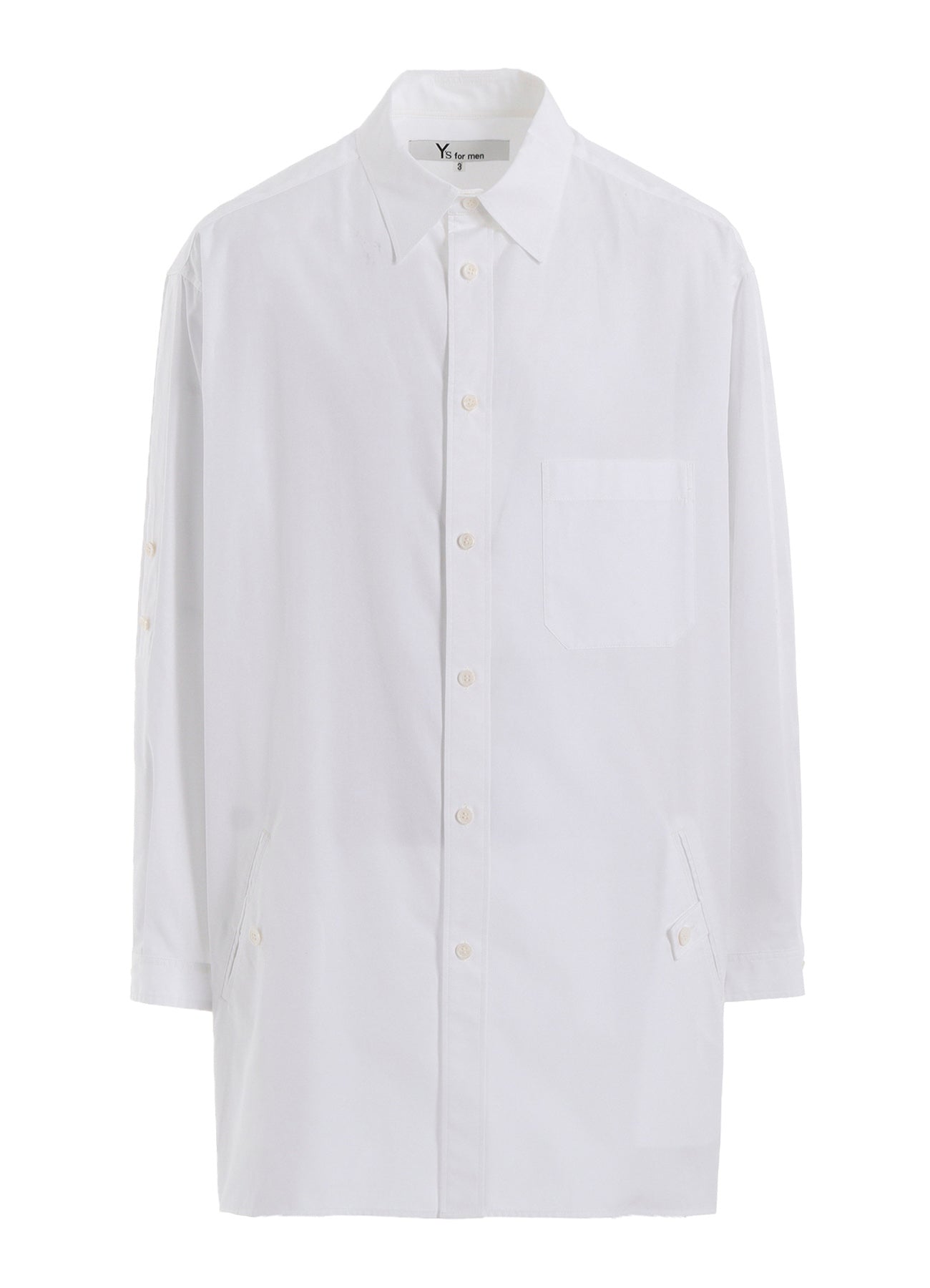 S’YTE Yohji Yamamoto / 100/2 Broad Regular Collar Shirt 参考定価：35,000程度 SIZE:3 100/2 BROAD SHIRT WITH TAB DETAIL – THE SHOP YOHJI YAMAMOTO