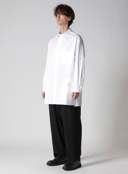 100/2 BROAD SHIRT WITH TAB DETAIL