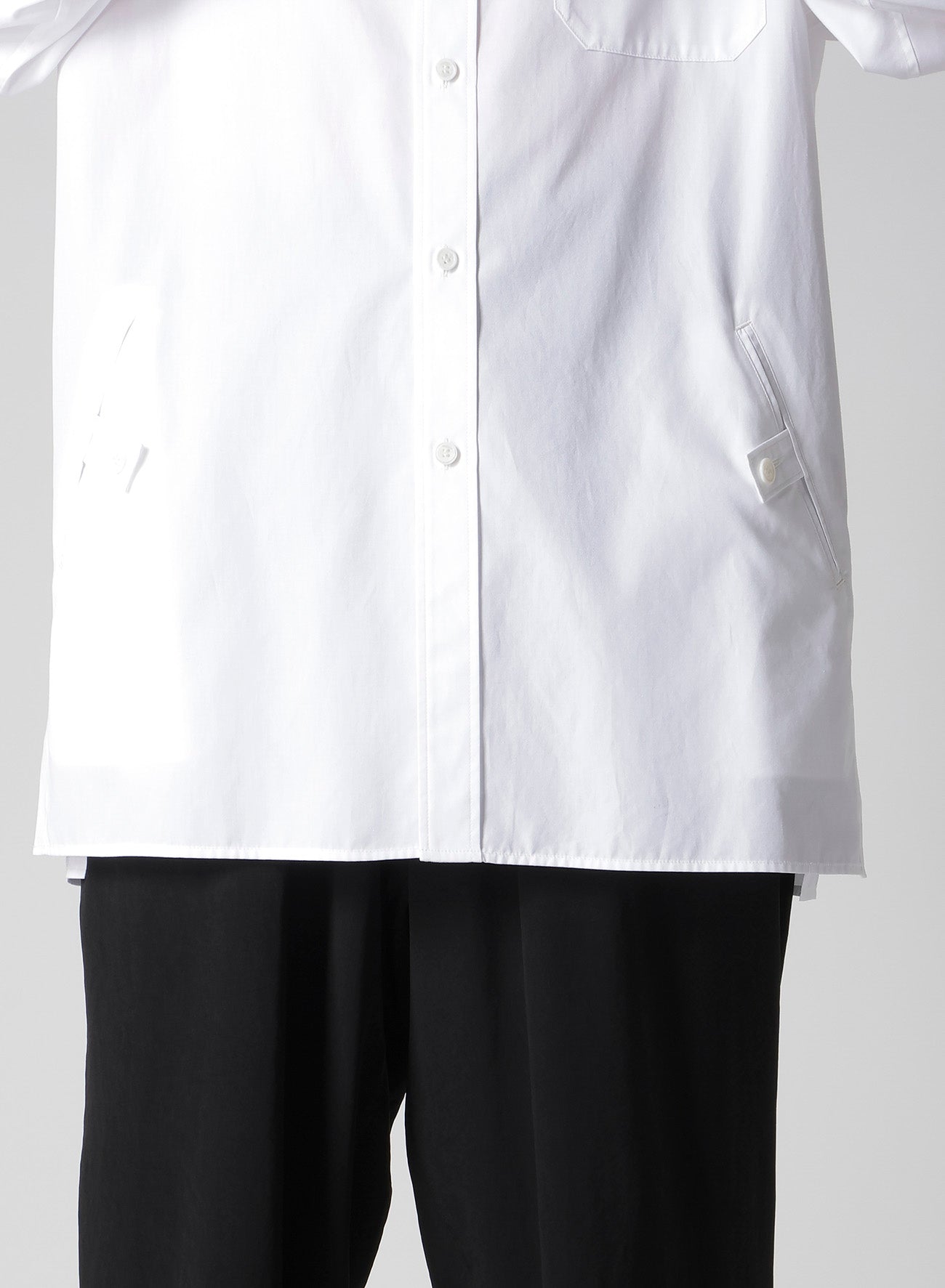 100/2 BROAD SHIRT WITH TAB DETAIL – THE SHOP YOHJI YAMAMOTO