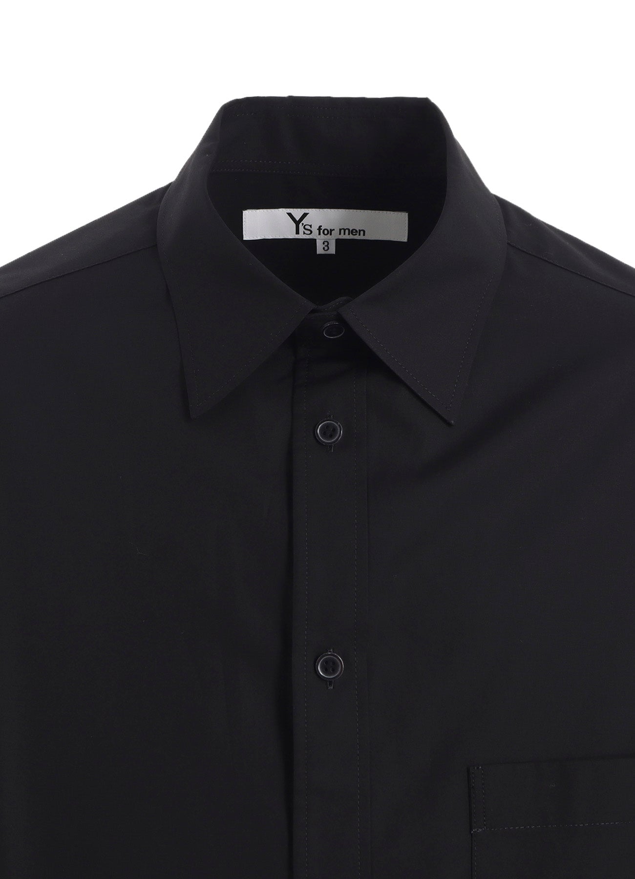 100/2 BROAD SHIRT WITH TAB DETAIL – THE SHOP YOHJI YAMAMOTO