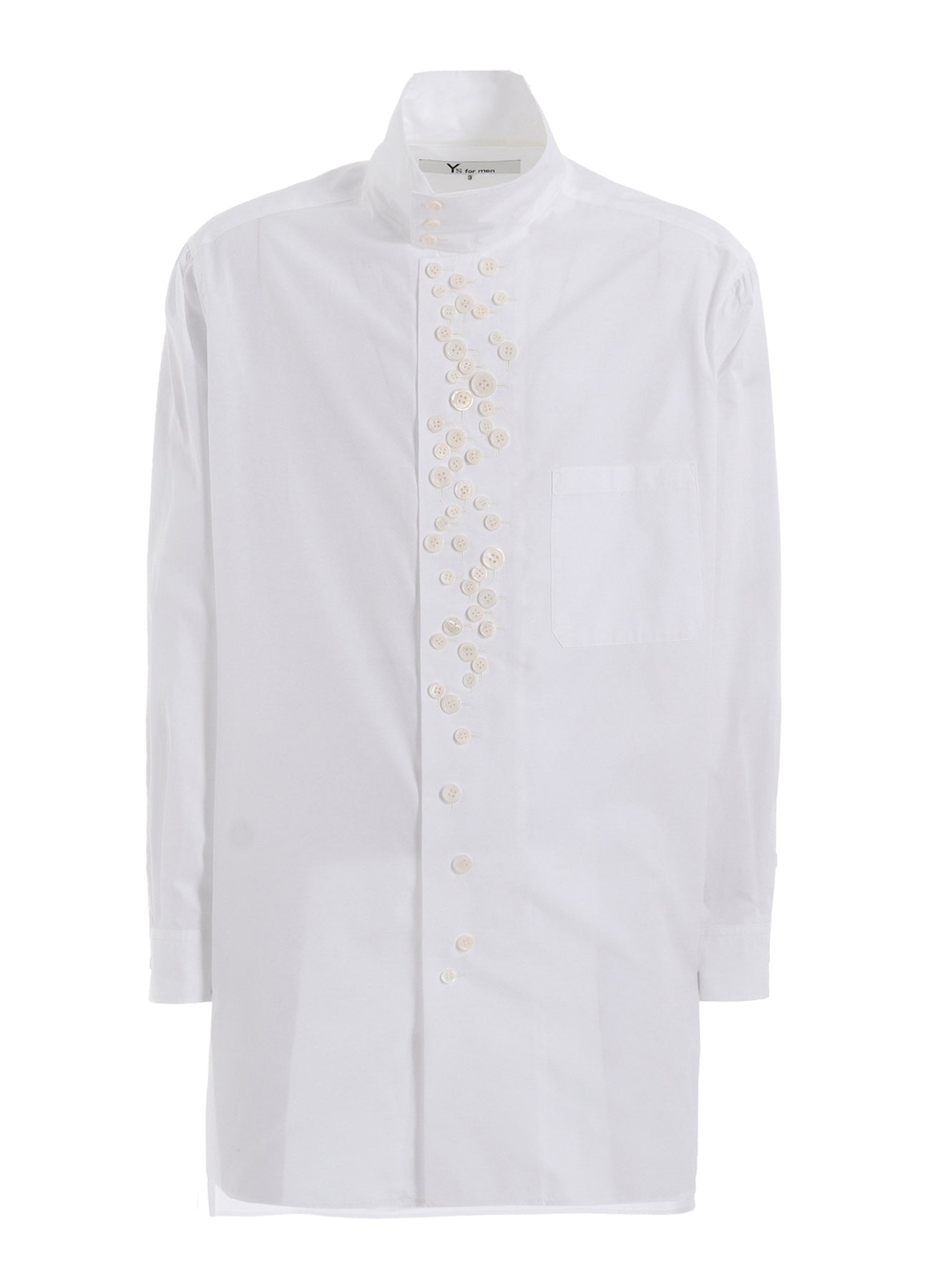 100/2 BROAD LONG SLEEVE SHIRT WITH MANY BUTTONS