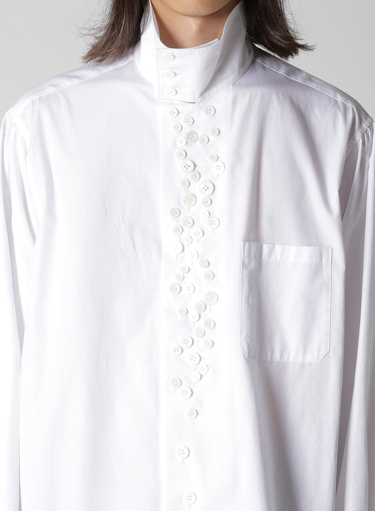 100/2 BROAD LONG SLEEVE SHIRT WITH MANY BUTTONS – THE SHOP YOHJI