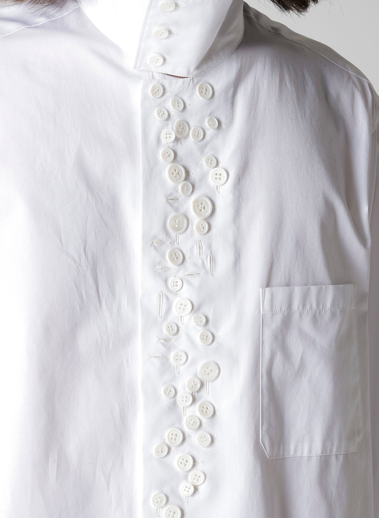100/2 BROAD LONG SLEEVE SHIRT WITH MANY BUTTONS