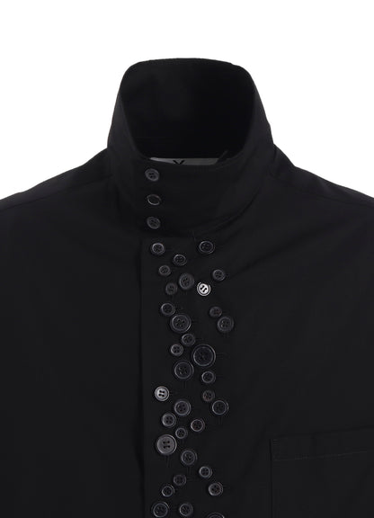 100/2 BROAD LONG SLEEVE SHIRT WITH MANY BUTTONS