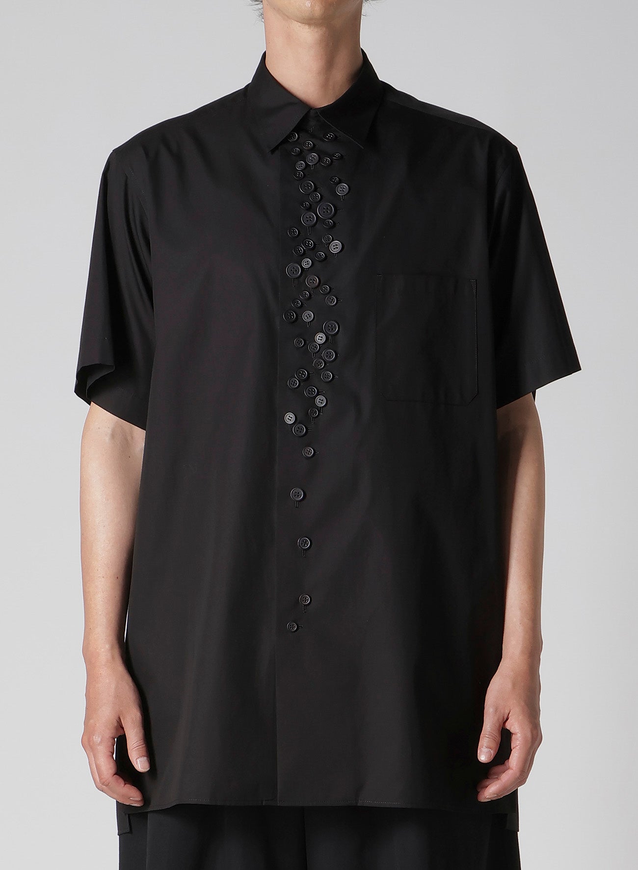 100/2 BROAD SHORT SLEEVE SHIRT WITH MANY BUTTONS – THE SHOP YOHJI