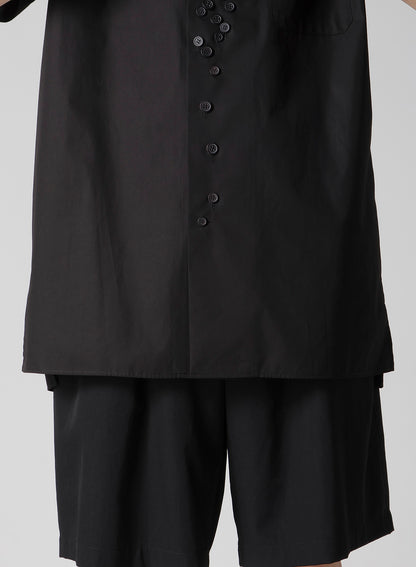 100/2 BROAD SHORT SLEEVE SHIRT WITH MANY BUTTONS