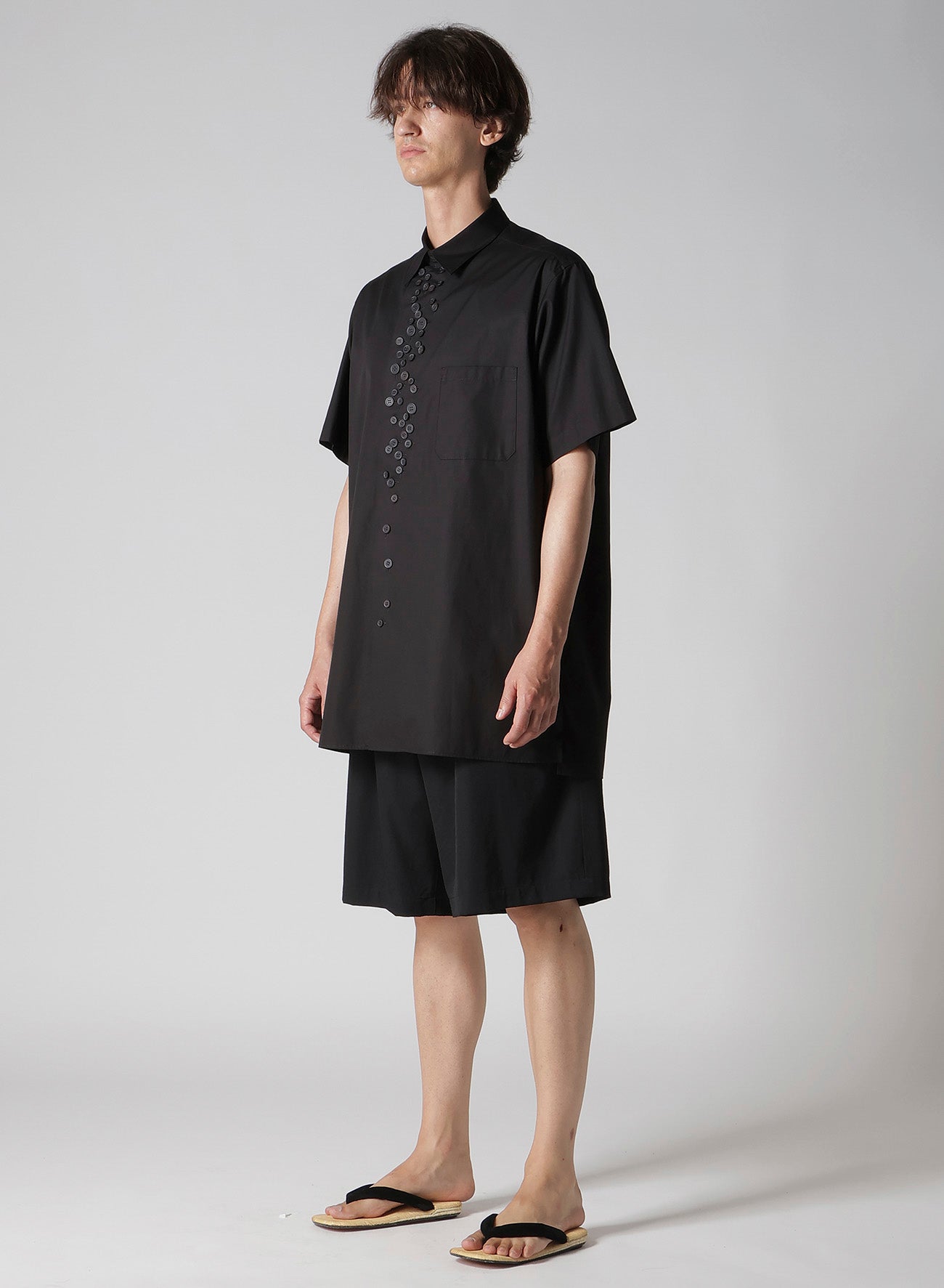 100/2 BROAD SHORT SLEEVE SHIRT WITH MANY BUTTONS – THE SHOP YOHJI