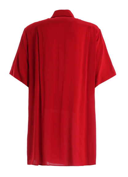 RAYON SHORT SLEEVE SHIRT WITH MANY BUTTONS