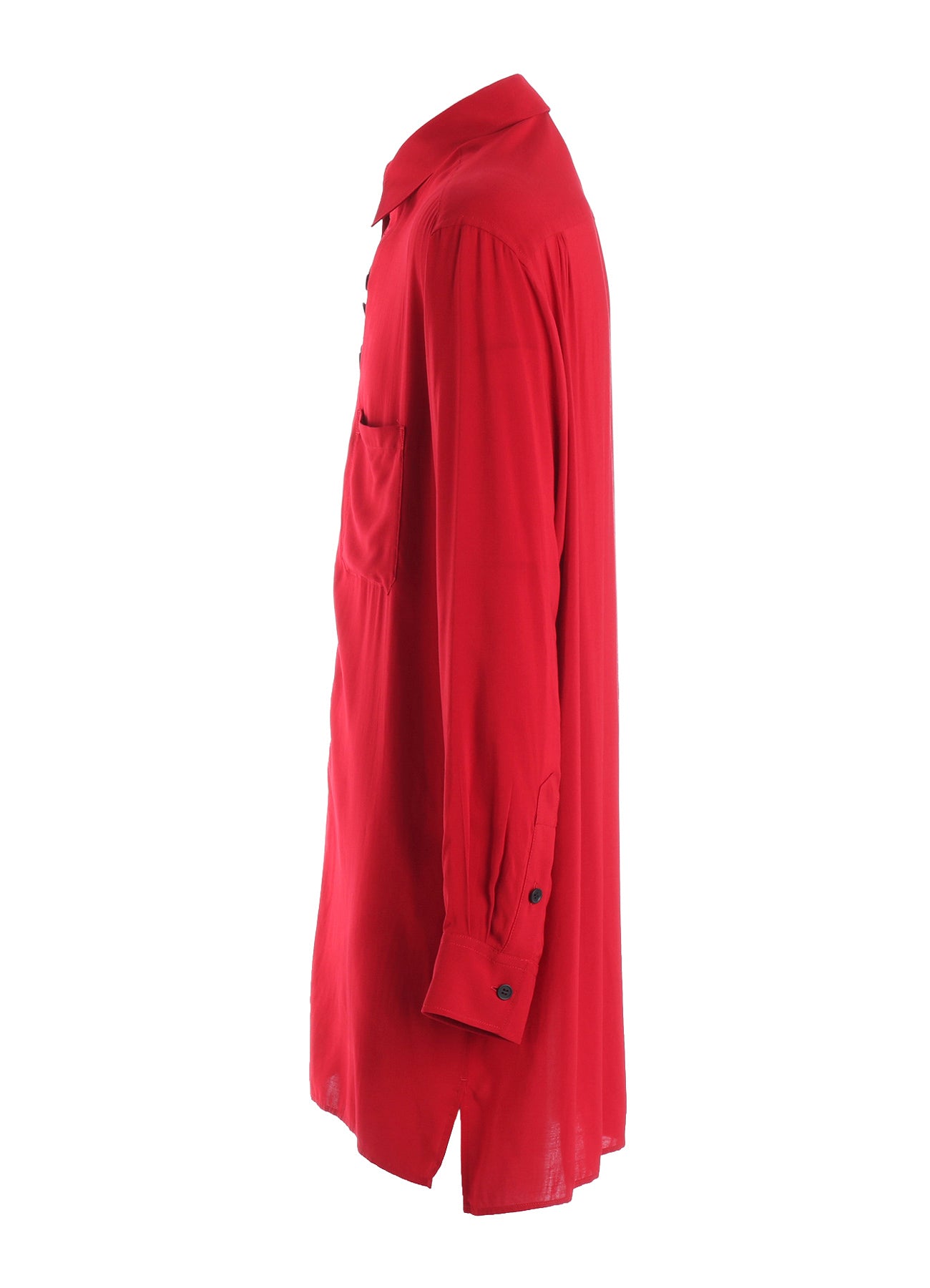 トップス Yohji Yamamoto 92ss Rayon L/S Shirt RAYON LONG SLEEVE SHIRT WITH MANY BUTTONS – THE SHOP YOHJI YAMAMOTO