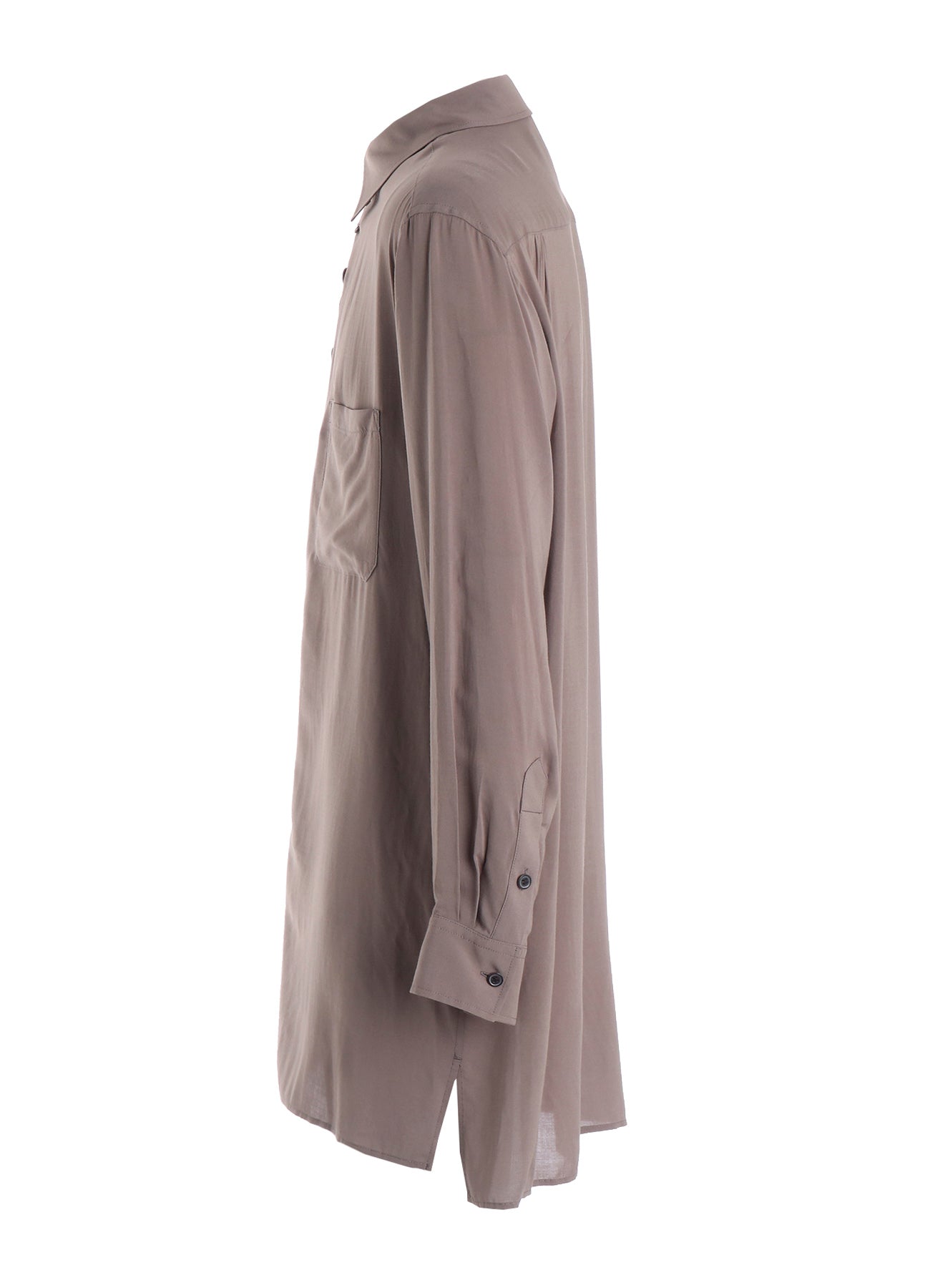RAYON LONG SLEEVE SHIRT WITH MANY BUTTONS – THE SHOP YOHJI YAMAMOTO