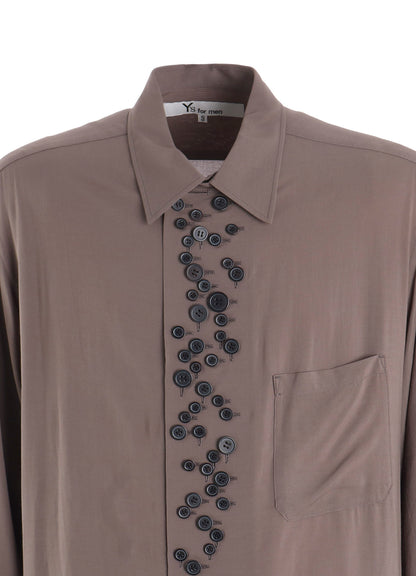 RAYON LONG SLEEVE SHIRT WITH MANY BUTTONS