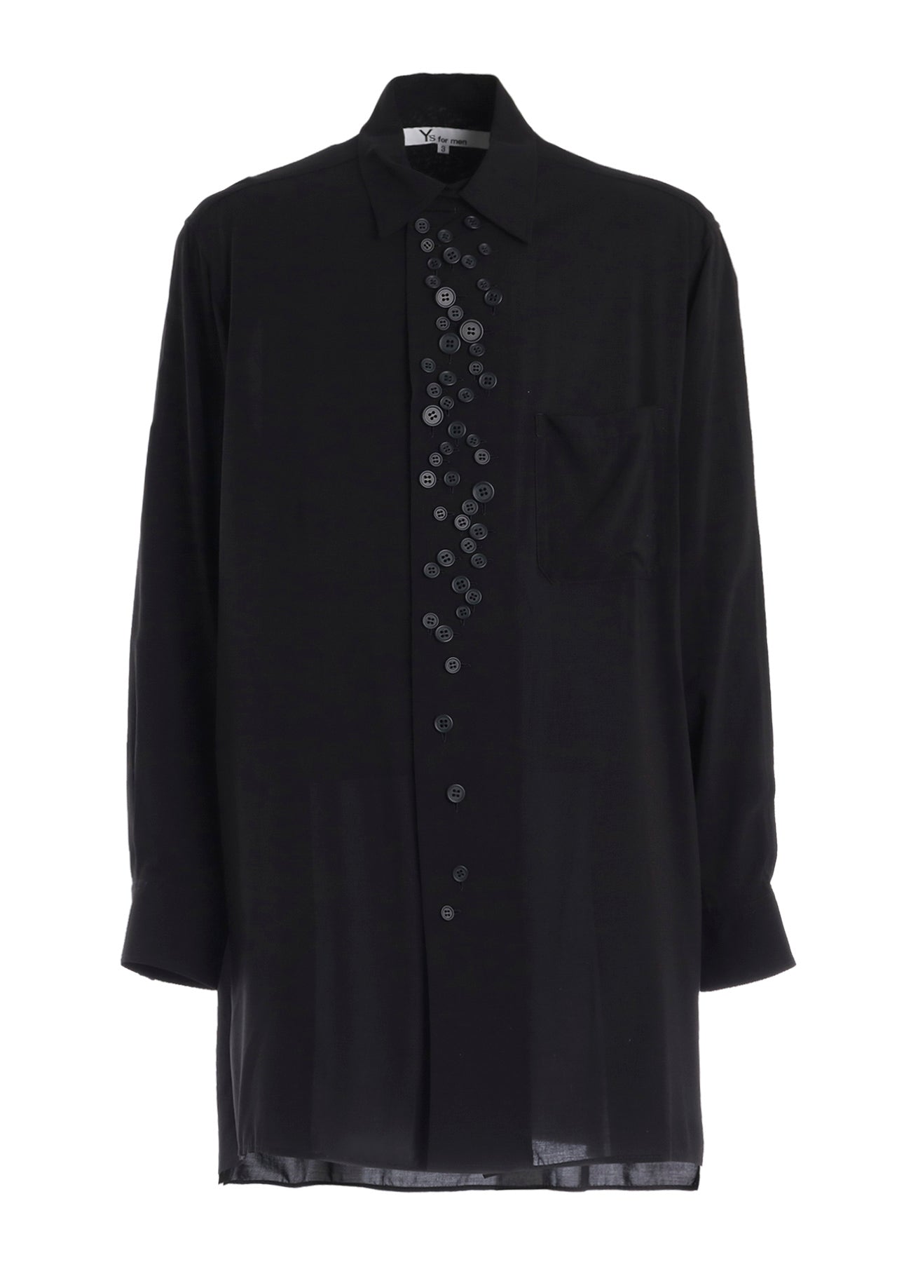 RAYON LONG SLEEVE SHIRT WITH MANY BUTTONS