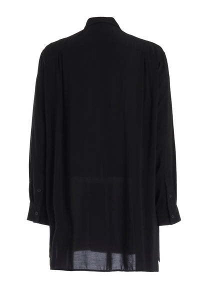 RAYON LONG SLEEVE SHIRT WITH MANY BUTTONS