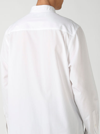 CHEST PANEL STAND-COLLAR SHIRT
