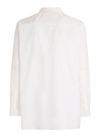 CHEST PANEL STAND-COLLAR SHIRT