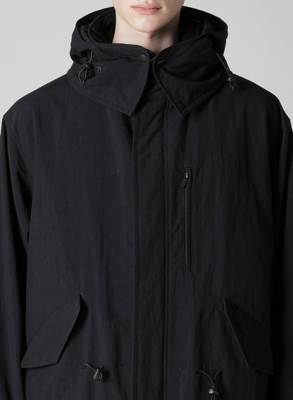 NYLON TASLAN MOD COAT WITH THINSULATE