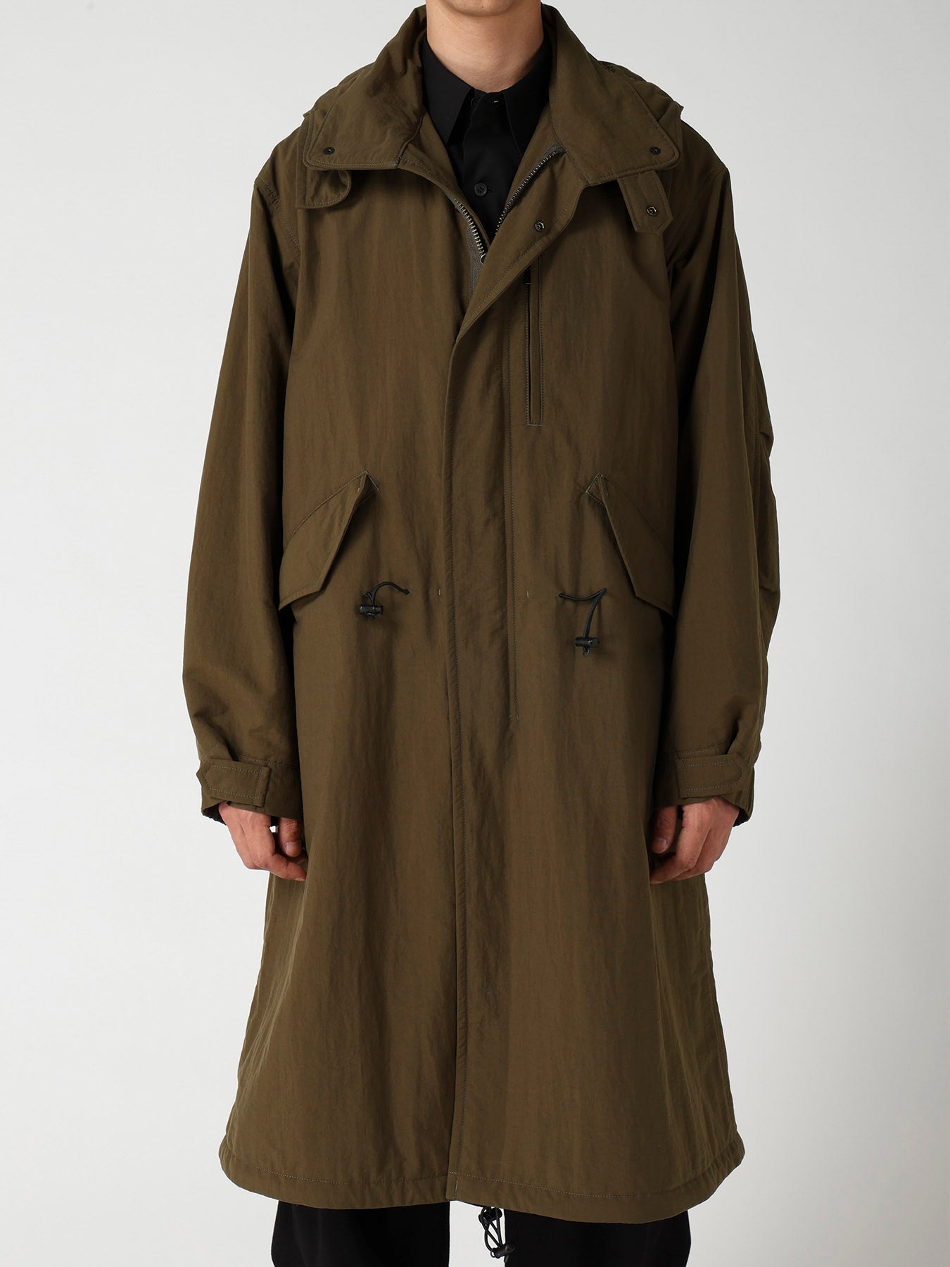 NYLON TASLAN MOD COAT WITH THINSULATE