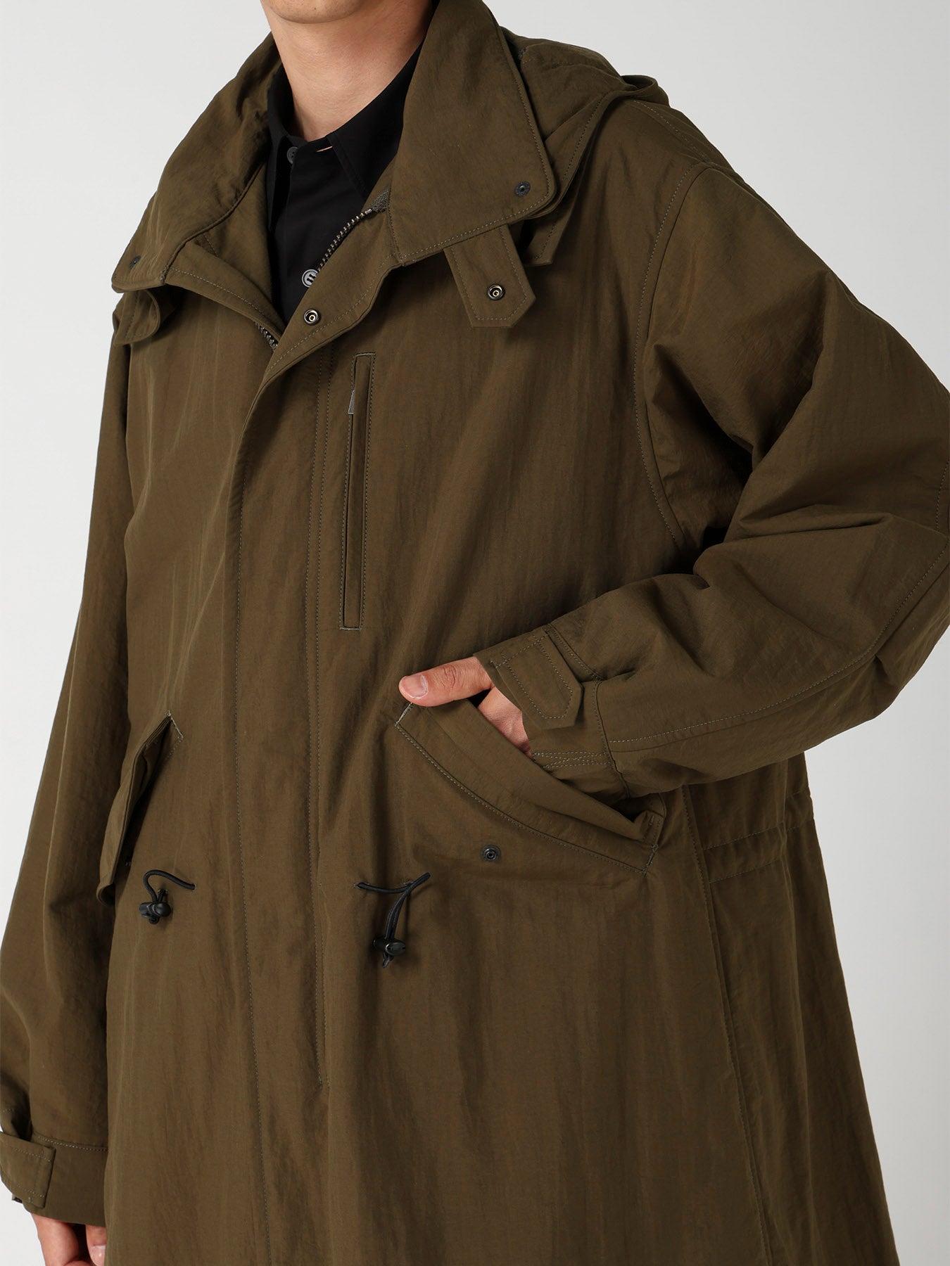 NYLON TASLAN MOD COAT WITH THINSULATE
