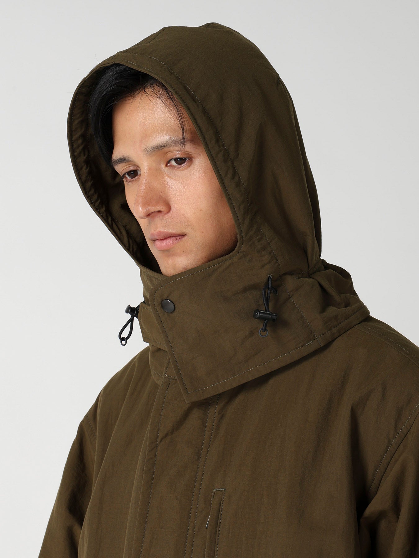 NYLON TASLAN MOD COAT WITH THINSULATE