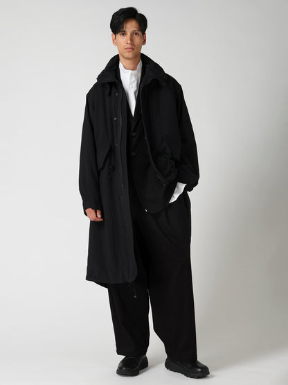 NYLON TASLAN MOD COAT WITH THINSULATE