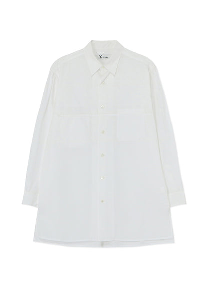 CLASSIC COTTON BROADCLOTH SHIRT WITH WIDE SLEEVE PLACKETS