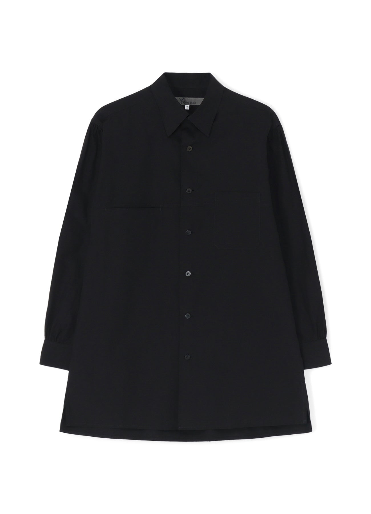 CLASSIC COTTON BROADCLOTH SHIRT WITH WIDE SLEEVE PLACKETS