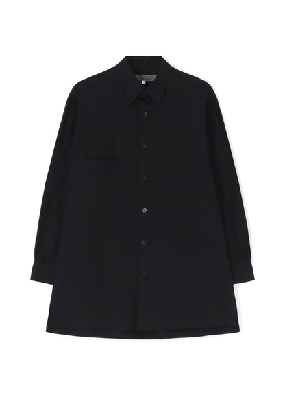 CLASSIC COTTON BROADCLOTH SHIRT WITH WIDE SLEEVE PLACKETS