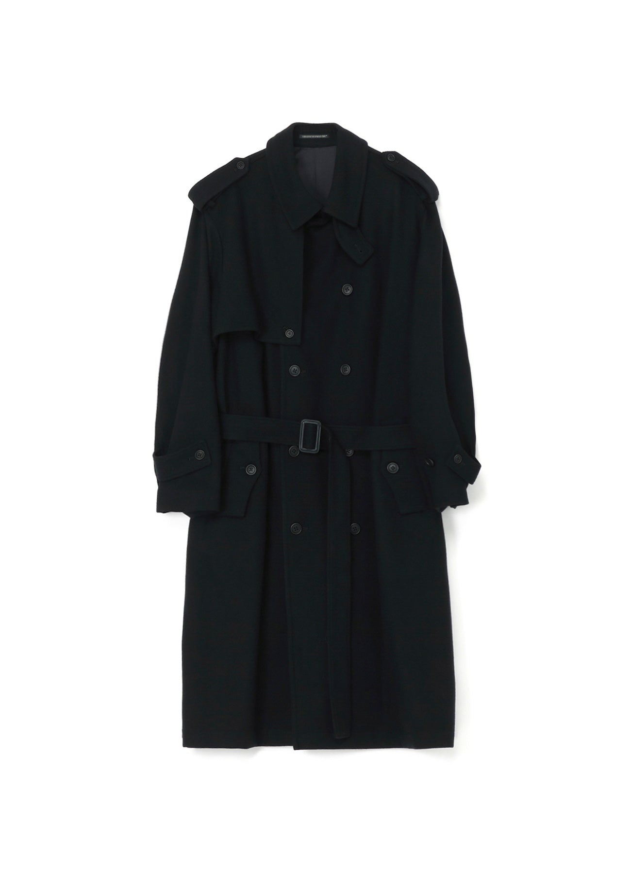 WOOL / NYLON FLANNEL TRENCH COAT